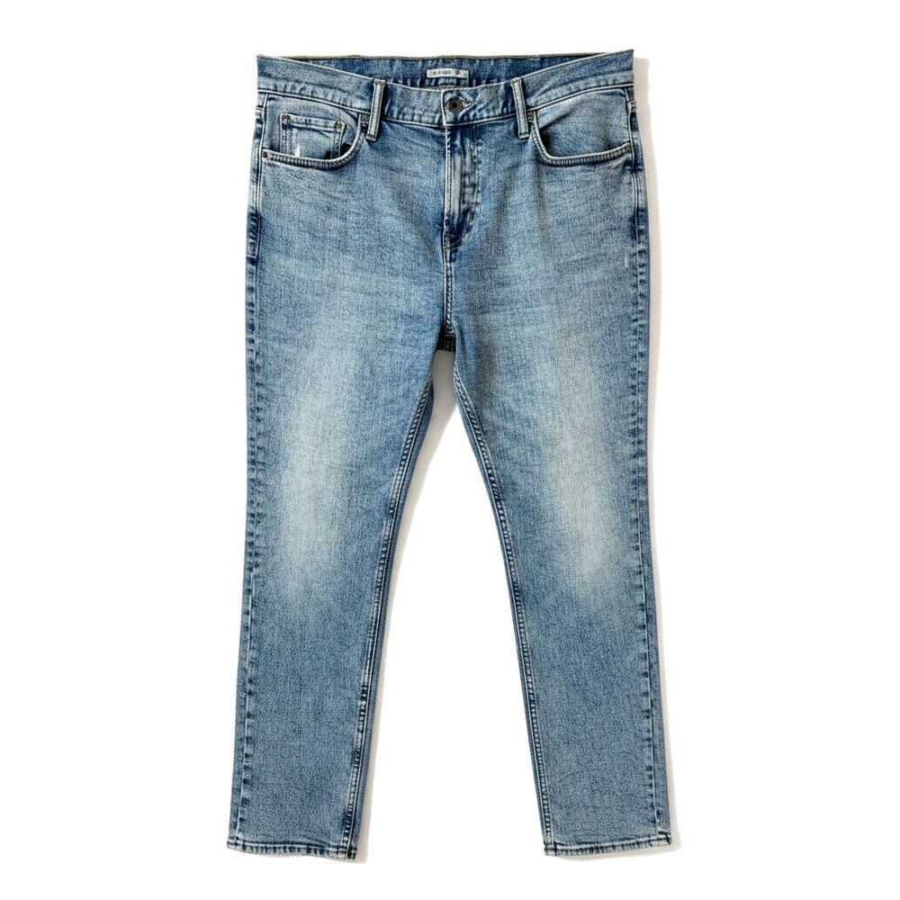 Old Navy Mens Built In Flex Slim Jeans Denim Jeans 38x32 Light Wash Casual Y2K